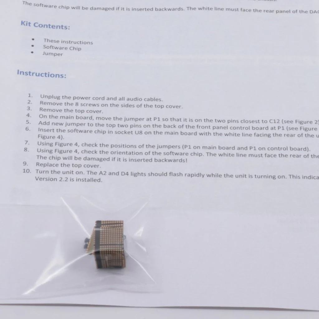 Benchmark Firmware Upgrade Kits for DAC3 - Image 3