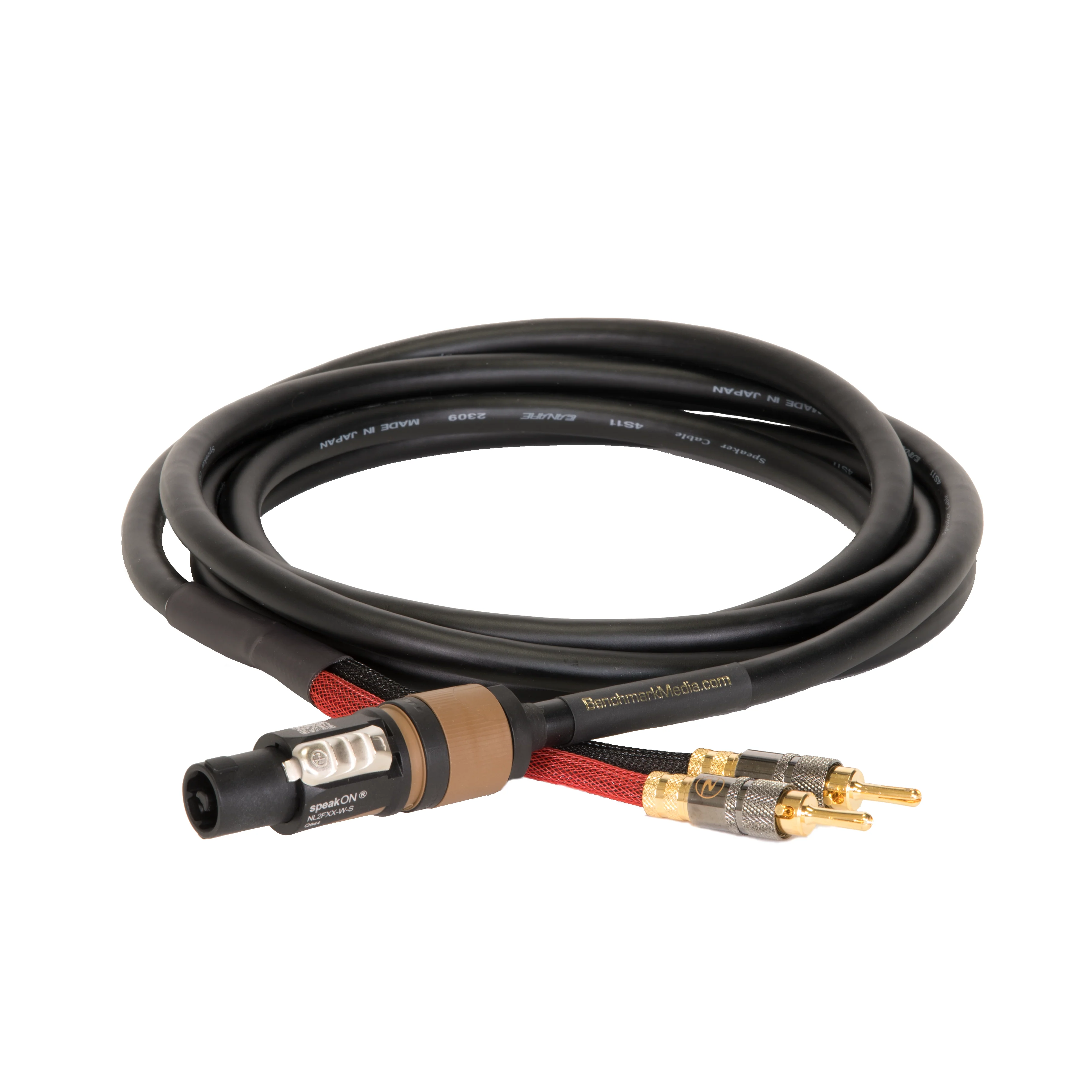 Benchmark Speaker Cable - NL2 to Banana - 2 pole